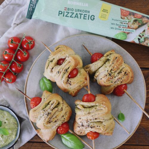 Pesto-Tomaten-Spieße