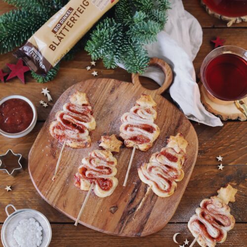 Marmelade Blätterteig Bäumchen