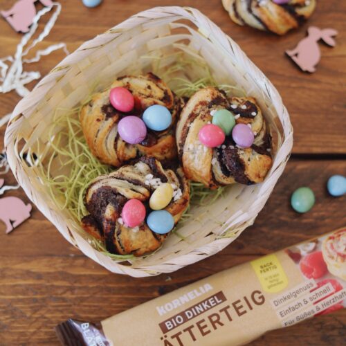 Mohn-Blätterteig-Nester