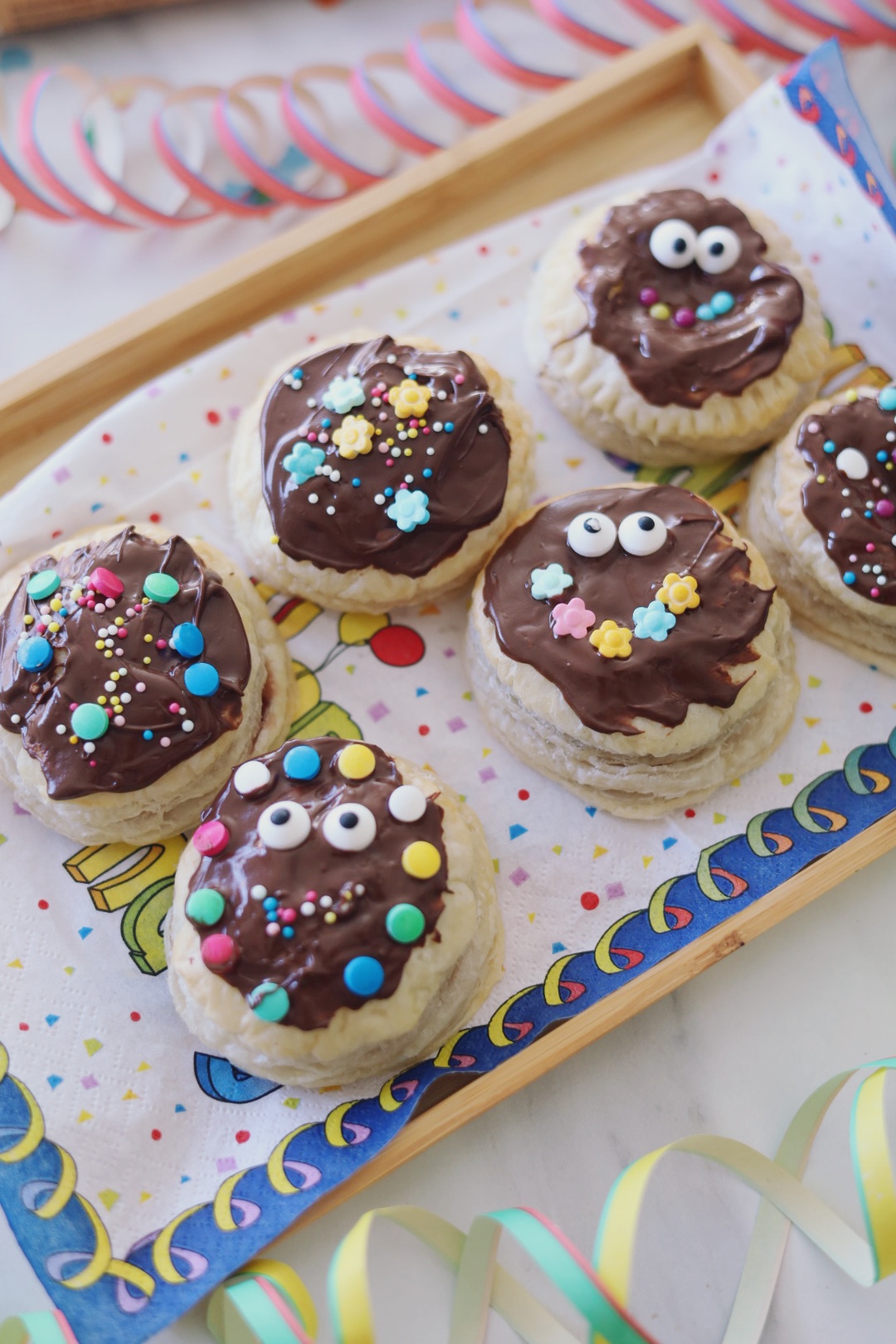 Dinkelblätterteig-Krapfen